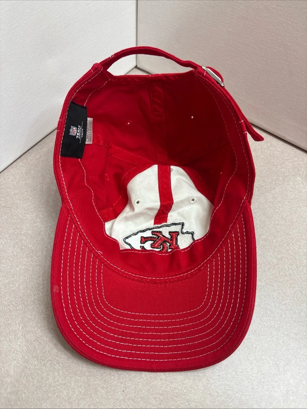 Kansas City Chiefs Dad Hat Baseball Cap Youth NFL Team Apparel Strapback